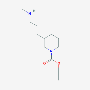 molecular formula C14H28N2O2 B13549915 tert-Butyl 3-(3-(methylamino)propyl)piperidine-1-carboxylate 