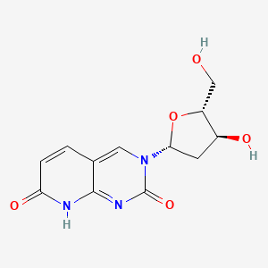molecular formula C12H13N3O5 B1354992 3-(2'-DEOXY-beta-D-2-RIBOFURANOSYL)PYRIDO[2,3-D]PYRIMIDINE-2,7(8H)-DIONE 