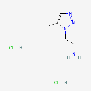molecular formula C5H12Cl2N4 B13549941 2-(5-methyl-1H-1,2,3-triazol-1-yl)ethan-1-aminedihydrochloride 