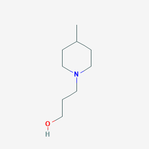 molecular formula C9H19NO B1354996 3-(4-Methylpiperidin-1-YL)propan-1-OL CAS No. 857237-50-4
