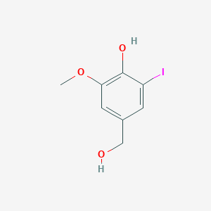 molecular formula C8H9IO3 B1354997 4-(羟甲基)-2-碘-6-甲氧基苯酚 CAS No. 37987-21-6
