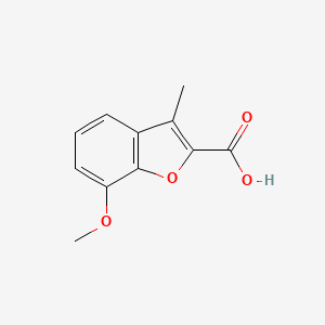 molecular formula C11H10O4 B1354998 7-Methoxy-3-methyl-1-benzofuran-2-carboxylic acid CAS No. 18703-80-5