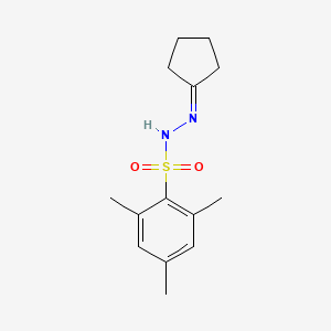 molecular formula C14H20N2O2S B1355000 N'-Cyclopentylidene-2,4,6-trimethylbenzenesulfonohydrazide CAS No. 83477-71-8