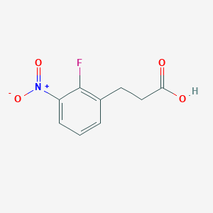 molecular formula C9H8FNO4 B13550018 3-(2-Fluoro-3-nitrophenyl)propanoic acid 