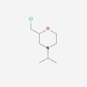molecular formula C8H16ClNO B1355003 2-(Chloromethyl)-4-(propan-2-yl)morpholine CAS No. 48119-30-8