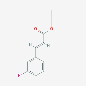 molecular formula C13H15FO2 B13550048 trans-3-Fluorocinnamic acid tert-butyl ester 