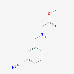 molecular formula C11H12N2O2 B13550057 Methyl (3-cyanobenzyl)glycinate 