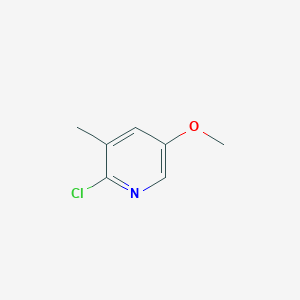 molecular formula C7H8ClNO B1355014 2-Chloro-5-methoxy-3-methylpyridine CAS No. 74650-70-7