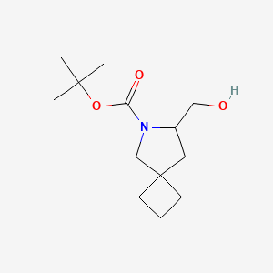 molecular formula C13H23NO3 B13550164 tert-Butyl 7-(hydroxymethyl)-6-azaspiro[3.4]octane-6-carboxylate 
