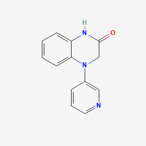 molecular formula C13H11N3O B13550195 4-(Pyridin-3-yl)-1,2,3,4-tetrahydroquinoxalin-2-one 