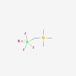 molecular formula C4H11BF3KSi B13550239 Potassiumtrifluoro[(trimethylsilyl)methyl]boranuide 