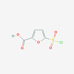 molecular formula C5H3ClO5S B1355024 5-(Chlorosulfonyl)furan-2-carboxylic acid CAS No. 80466-76-8