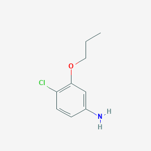molecular formula C9H12ClNO B1355027 4-Chloro-3-propoxyaniline CAS No. 76464-53-4
