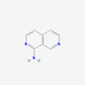 molecular formula C8H7N3 B1355029 2,7-萘啶-1-胺 CAS No. 27225-00-9
