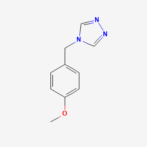 molecular formula C10H11N3O B1355030 4-(4-Methoxybenzyl)-4H-1,2,4-triazole CAS No. 36175-43-6