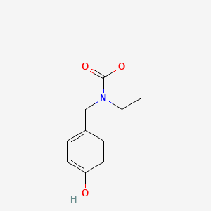 molecular formula C14H21NO3 B13550313 Tert-butyl 4-hydroxybenzylethylcarbamate 