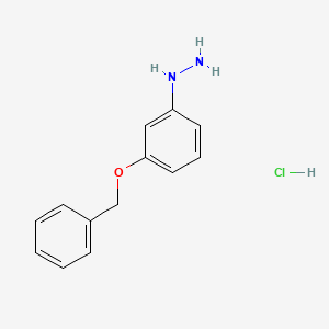 molecular formula C13H15ClN2O B1355032 (3-(苄氧基)苯基)肼盐酸盐 CAS No. 59146-68-8