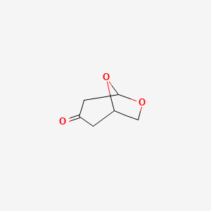molecular formula C6H8O3 B1355035 6,8-二氧杂双环[3.2.1]辛烷-3-酮 CAS No. 1369498-81-6