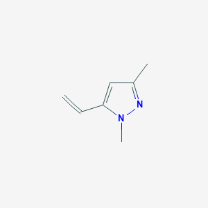 molecular formula C7H10N2 B13550390 5-Ethenyl-1,3-dimethyl-1H-pyrazole CAS No. 91601-61-5