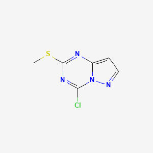 molecular formula C6H5ClN4S B1355042 4-Chloro-2-(methylthio)pyrazolo[1,5-a][1,3,5]triazine CAS No. 54346-19-9
