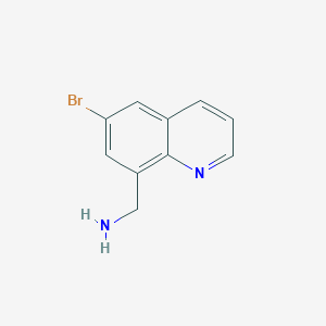molecular formula C10H9BrN2 B13550426 (6-Bromoquinolin-8-yl)methanamine 