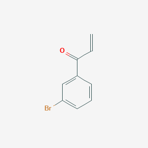 molecular formula C9H7BrO B13550493 1-(3-Bromophenyl)prop-2-en-1-one 