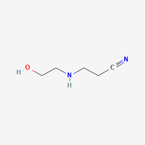 molecular formula C5H10N2O B1355053 3-((2-羟乙基)氨基)丙腈 CAS No. 33759-44-3