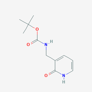 molecular formula C11H16N2O3 B13550719 Tert-butyl ((2-oxo-1,2-dihydropyridin-3-yl)methyl)carbamate 