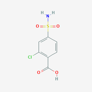 molecular formula C7H6ClNO4S B1355073 2-Chloro-4-sulfamoylbenzoic acid CAS No. 53250-84-3