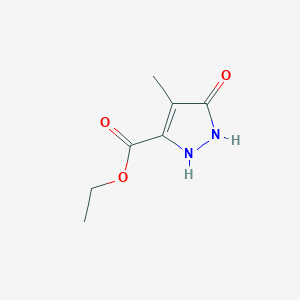 molecular formula C7H10N2O3 B1355078 Ethyl 5-Hydroxy-4-methylpyrazole-3-carboxylate CAS No. 60178-92-9