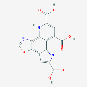 molecular formula C15H7N3O7 B135508 Pyrroloquinoline quinone-oxazole CAS No. 132847-84-8