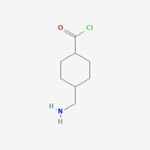 molecular formula C8H14ClNO B1355086 4-(Aminomethyl)cyclohexane-1-carbonyl chloride CAS No. 78044-69-6