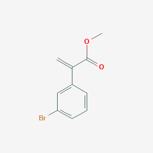molecular formula C10H9BrO2 B13550870 Methyl 2-(3-bromophenyl)acrylate 