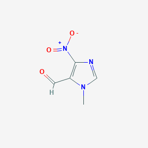 molecular formula C5H5N3O3 B1355094 1-methyl-4-nitro-1H-Imidazole-5-carbaldehyde CAS No. 85012-73-3