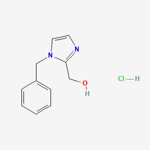 molecular formula C11H13ClN2O B1355095 1-Benzyl-2-(hydroxymethyl)imidazole hydrochloride CAS No. 5272-57-1