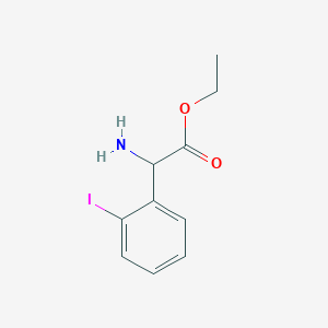 molecular formula C10H12INO2 B13550964 Ethyl 2-amino-2-(2-iodophenyl)acetate 