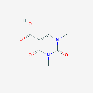 molecular formula C7H8N2O4 B1355100 1,3-Dimethyl-2,4-dioxo-1,2,3,4-tetrahydropyrimidine-5-carboxylic acid CAS No. 4869-45-8