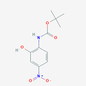 molecular formula C11H14N2O5 B13551046 tert-Butyl (2-hydroxy-4-nitrophenyl)carbamate 