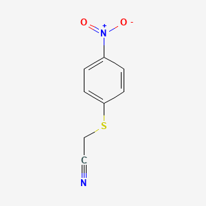 molecular formula C8H6N2O2S B1355109 乙腈，[(4-硝基苯基)硫代]- CAS No. 18527-26-9