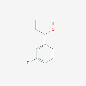 molecular formula C9H9FO B13551093 1-(3-Fluorophenyl)prop-2-en-1-ol 