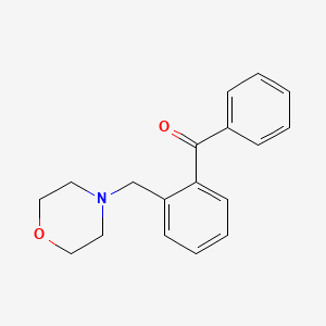 molecular formula C18H19NO2 B1355112 2-(Morpholinomethyl)benzophenone CAS No. 736075-46-0
