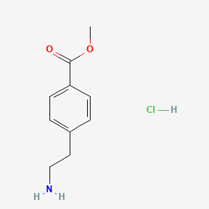 molecular formula C10H14ClNO2 B1355116 Methyl 4-(2-aminoethyl)benzoate hydrochloride CAS No. 56161-89-8