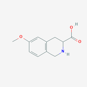 molecular formula C11H13NO3 B1355121 6-Methoxy-1,2,3,4-tetrahydroisoquinoline-3-carboxylic acid CAS No. 77140-86-4