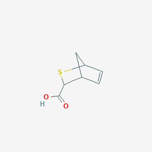 molecular formula C7H8O2S B13551215 2-thiabicyclo[2.2.1]hept-5-ene-3-carboxylicacid,Mixtureofdiastereomers 