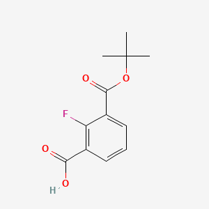 molecular formula C12H13FO4 B13551234 3-[(Tert-butoxy)carbonyl]-2-fluorobenzoic acid 