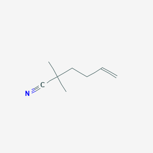 molecular formula C8H13N B1355124 2,2-Dimethylhex-5-enenitrile CAS No. 84173-95-5