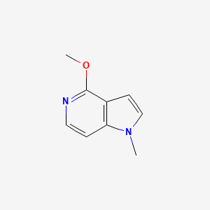 molecular formula C9H10N2O B1355127 4-Methoxy-1-methyl-1H-pyrrolo[3,2-c]pyridine CAS No. 86518-06-1