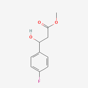 molecular formula C10H11FO3 B13551319 Methyl 3-(4-fluorophenyl)-3-hydroxypropanoate 