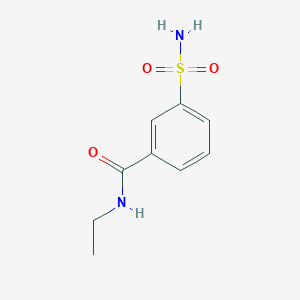 molecular formula C9H12N2O3S B13551339 N-ethyl-3-sulfamoylbenzamide 