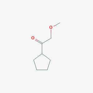 molecular formula C8H14O2 B1355134 1-Cyclopentyl-2-methoxyethan-1-one CAS No. 14966-80-4